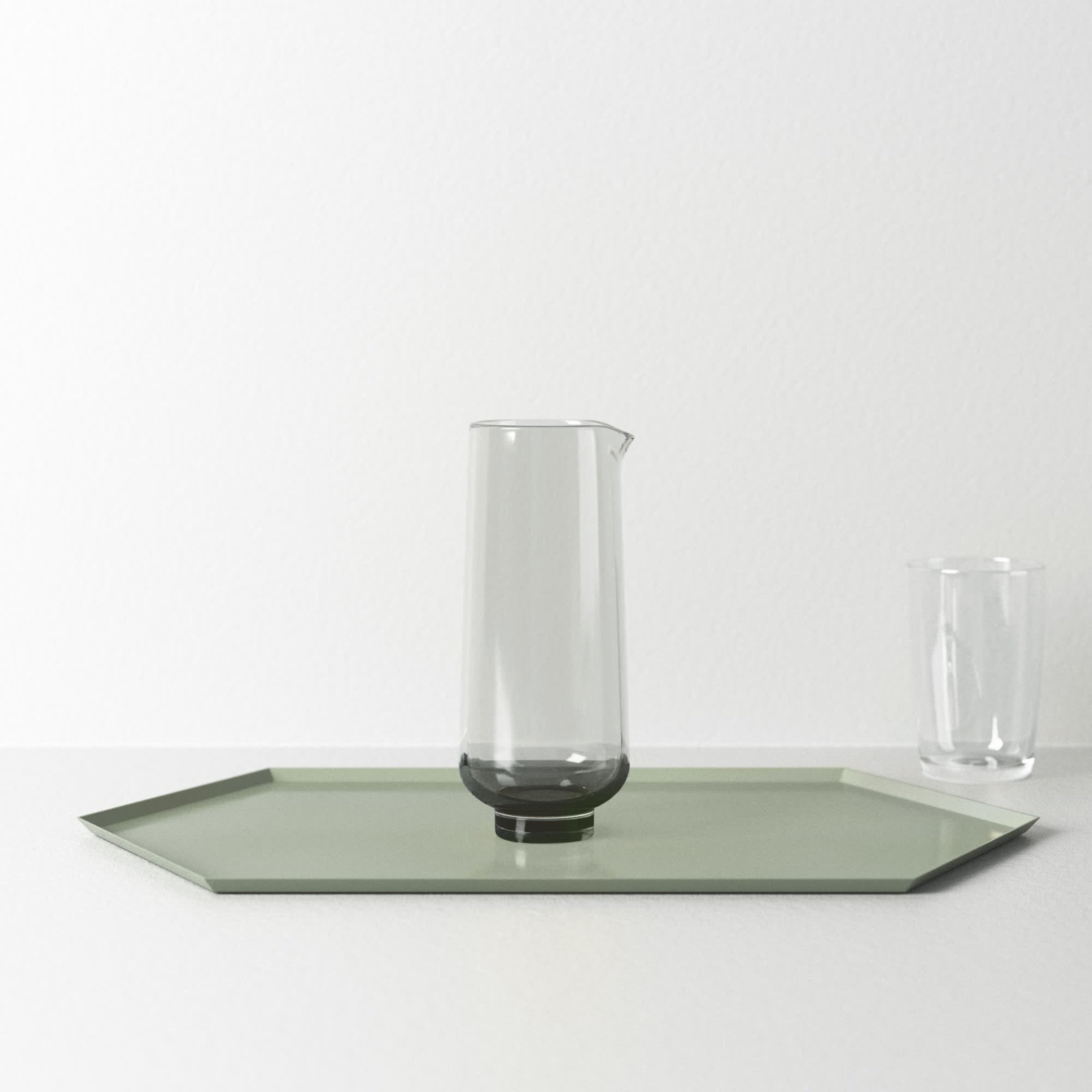 blomus Flow Glass Pitcher, Smoke