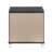Metallic Grey 2-drawer Nightstand