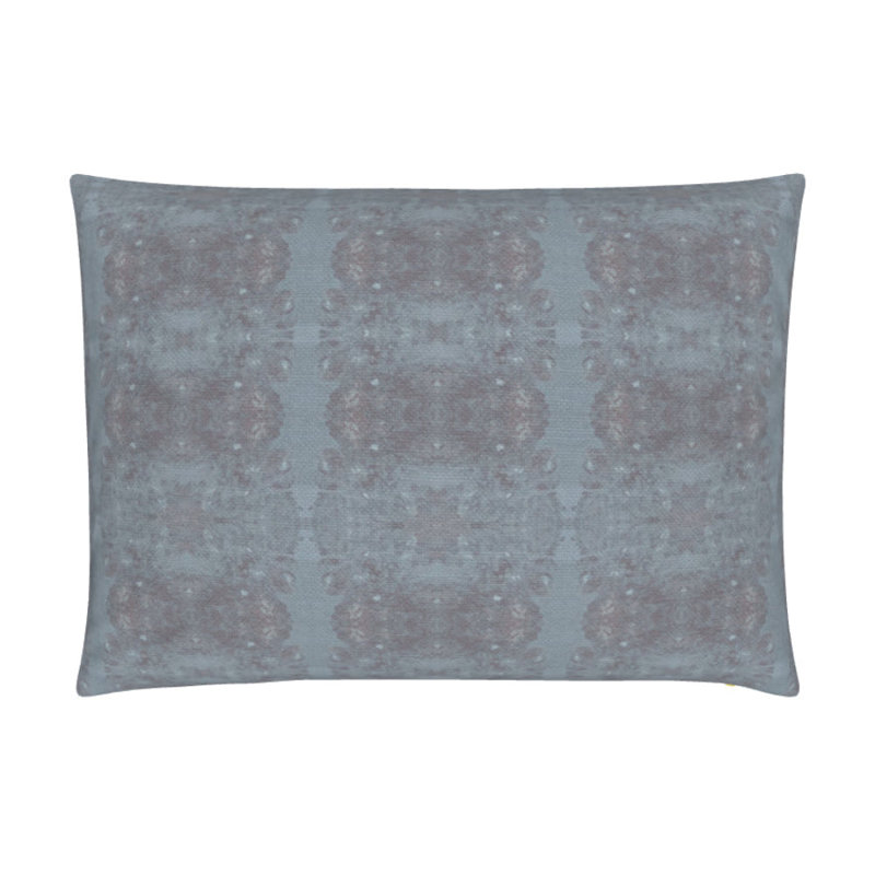 Centerpiece Lumbar Pillow Cover & Insert, Blue Hydrangea Geometric