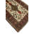 One-of-a-Kind 3'7" x 6'3" 1980s Rectangle Wool Area Rug in Beige and Green