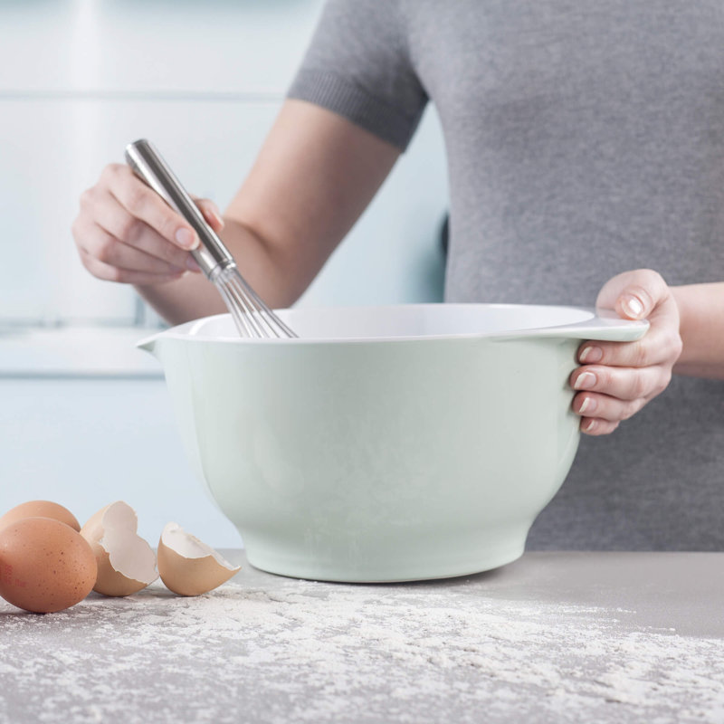 Melamine Non Slip Mixing Bowl, 23cm Diameter, Sage Green