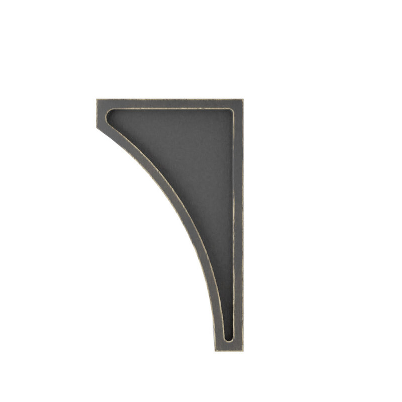 Corbeau Arlington, H 10 po x l 3 po x P 6,5 po, Noir