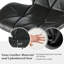 Swivel Upholstered Faux Leather Adjustable Height Bar Stool-2036348367