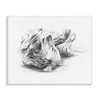 «Naptime Dog», art mural sur toile par Lindsay Kivi Fine Art