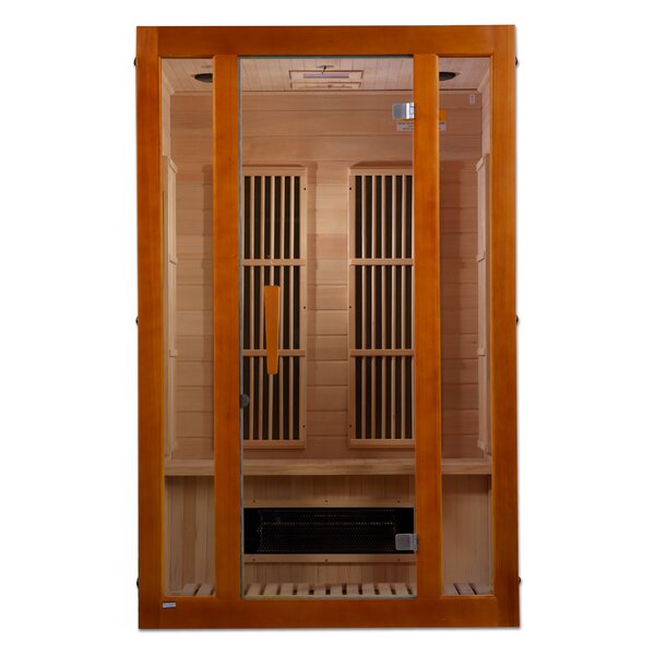 Dynamic Infrared Maxxus 2 - Person Indoor FAR Infrared Sauna in Hemlock ...