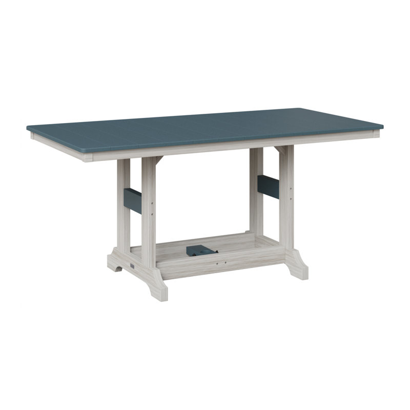 Garden Classic Outdoor Dining Table, Slate, Seashell
