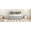Lit de jour pleine grandeur en bois avec 2 armoires de chevet, tablettes supérieures et 4 tiroirs-544156485