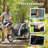 Elite 360 Swivel Bike Trailer for Kids Double Child Two-Wheel Bicycle Cargo Trailer With 2 Security Harnesses, Black-115658665