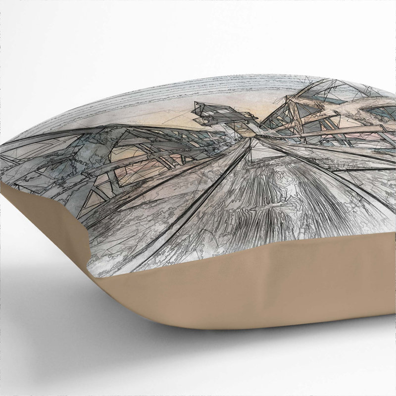 Square Cushion, 40cm H x 40cm W x 15cm D, Stone