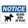 SignMission Blind Dog at Play Sign with Symbol | Wayfair