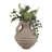 Rustic Textured Paper Mache Clay Vase With Handles For Home Decor - Modern Tall Flower Vase For Entryway Table Accent, Living Room Decor, Or Office Spaces - 15", Tan-1689598989