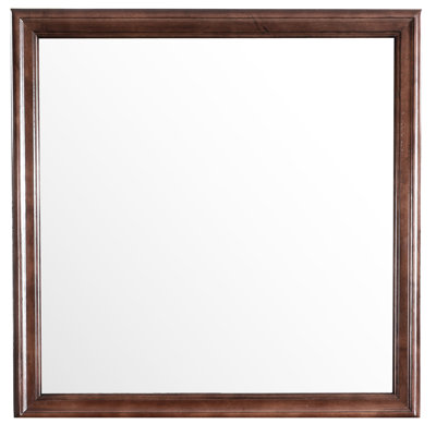Miroir de salle de bain Glory Furniture G3125-m Cappuccino - Panneau de particules beige, 38 po P x 1 l H 23 lb Poids du miroir, pouces, lb