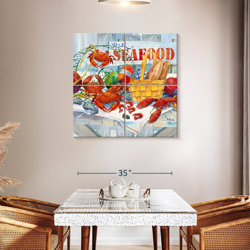 Brampt Seafood Galore, 38" H x 38" W