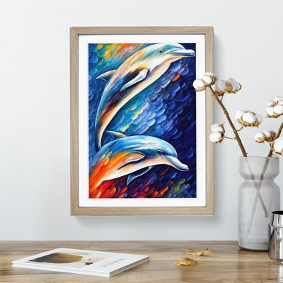 Two Dolphin No.2 - Wall Art