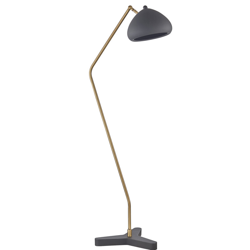 Halvard 55'' Black LED Task Floor Lamp