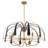 6 Lights Black And Gold Geometric Chandelier