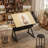 Adjustable Drafting Table Desk With 2 Drawers And Stool, Maple-1147711865