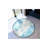 Blue Gray Themed Motif Traditional Patterned Round Woven Base Vintage Decorative Carpet-1721213137