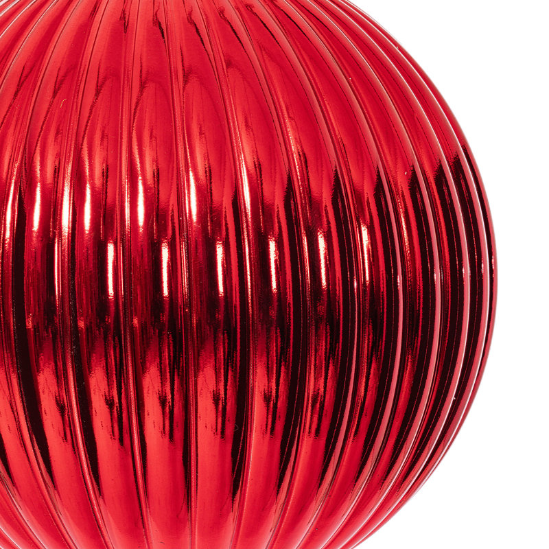 Ensemble de 4 boules de Noël Chistmas, Rouge