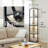 Corner Floor Lamp with Shelves, Dimmable LED Corner Shelf with Lights, Standing Lamp for Living Room