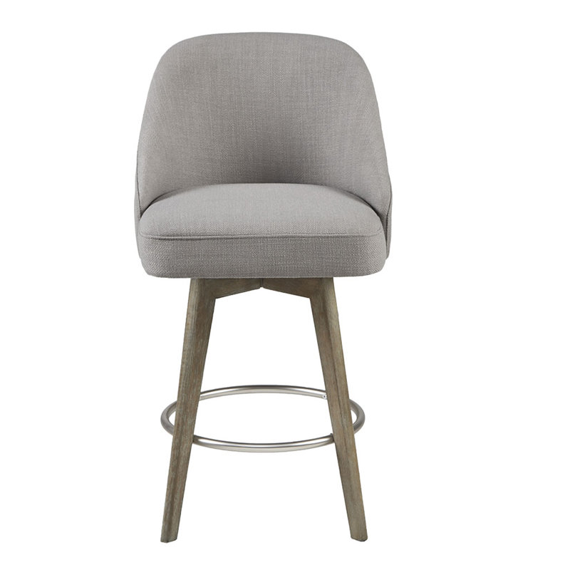 Tabouret de comptoir avec siège pivotant, Gris