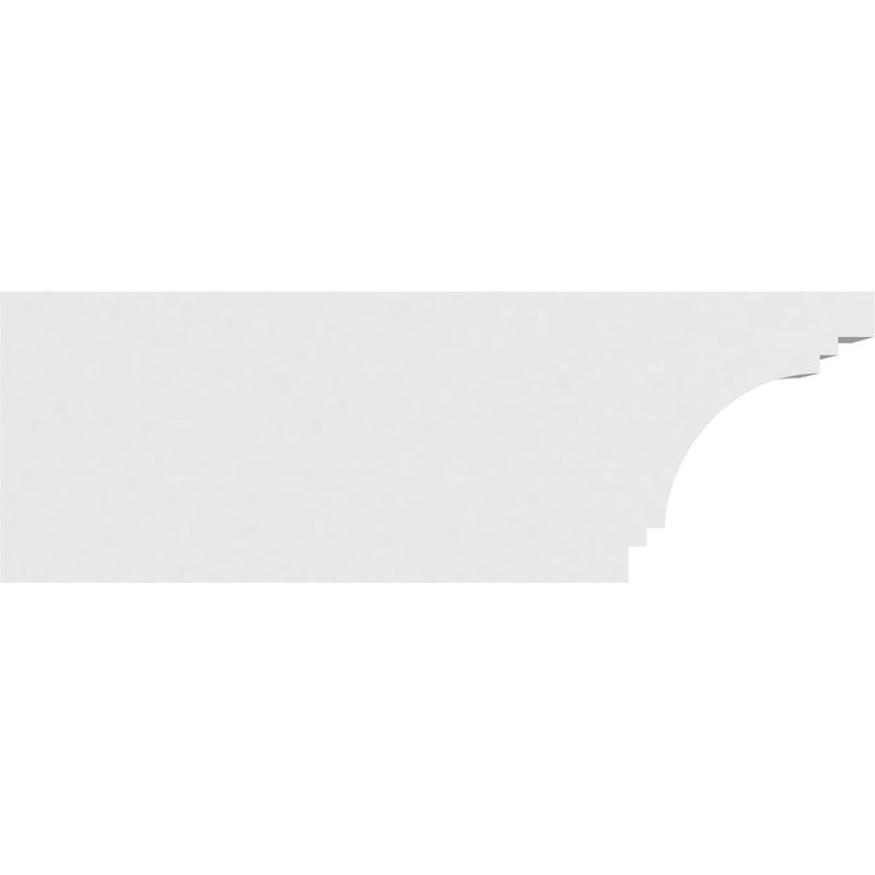 4"W x 8"H x 24"L Standard Pescadero Architectural Grade PVC Rafter Tail, 8"H x 4"W x 24"D