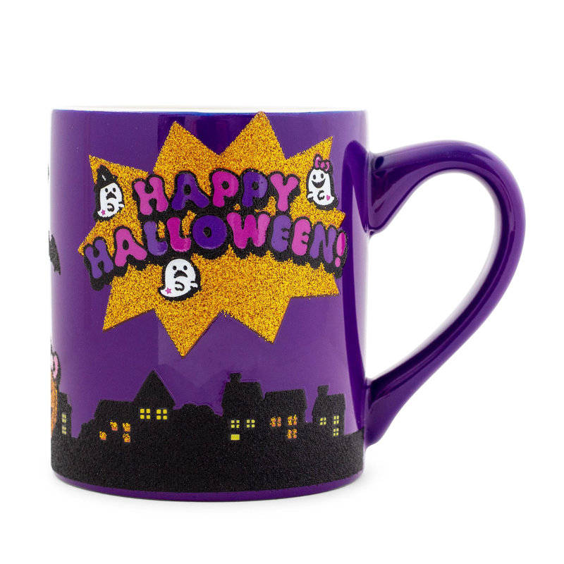 Tasse en céramique «Happy Halloween» Sanrio Hello Kitty | Peut contenir 14 onces