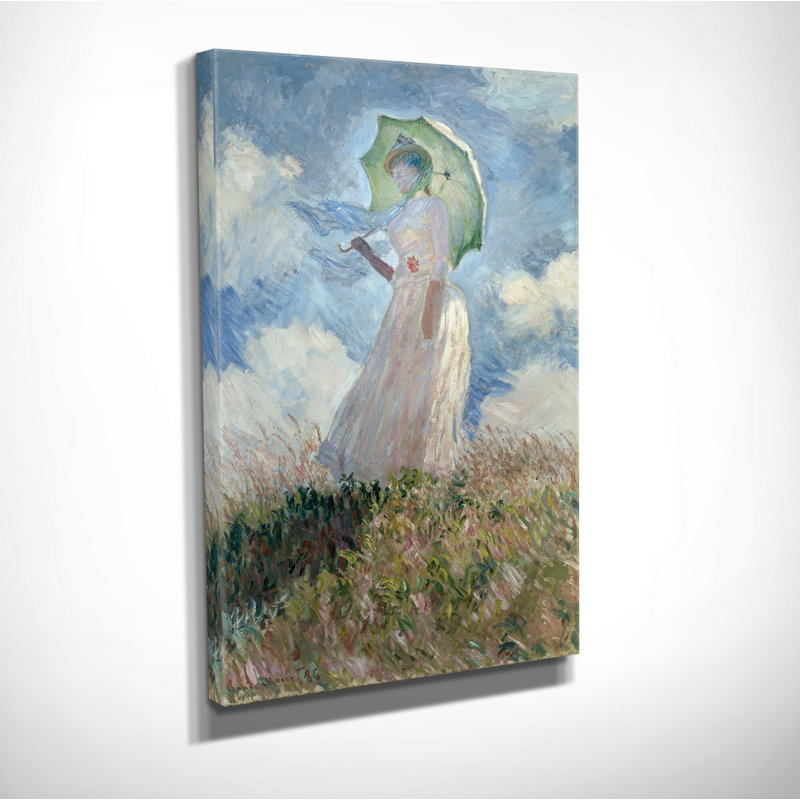 « study of a outdoor » par claude monet, reproduction d’art sur toile tendue, H 18 po x l 27 po x P 1,5 po