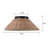 Aalayah Led Rattan Flush Mount Light