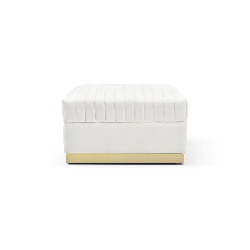 Contemporary Beige Velvet With Gold Base - Luxurious Living Room Addition Cover Modern Accent, Beige