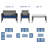 Akshath 4pcs Patio Rattan Furniture Conversation Set With Glass Table Top And Cushions-1787764924