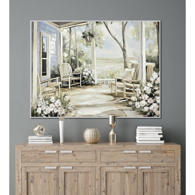Art mural sur toile confort campagne