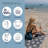 Pawprint Paw Print Turkish Towel, Sand Resistant Organic Cotton Beach Peshtemal, Soft, Thin & Lightweight, 66" x 36"-247455659