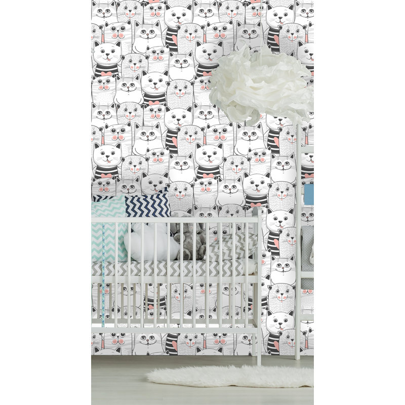 Rouleau de papier peint pelucheux et adhésif, L 75 po x l 25 po