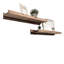 Tablette flottante en bois de pin massif de 2 pièces Calhern-135666668-147270285