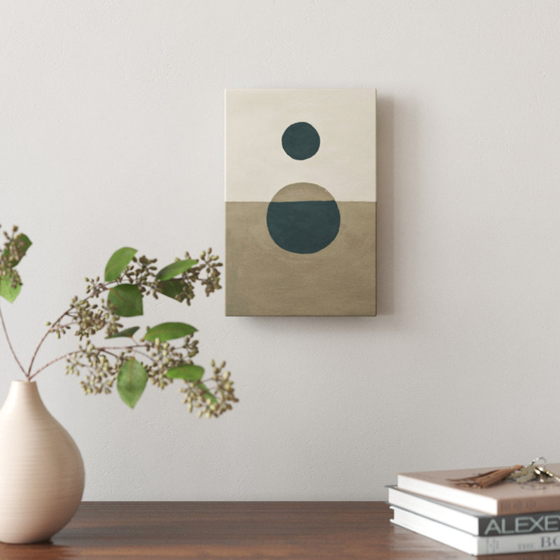 «Shadow Dots» par Marmont Hill - impression sur toile tendue, H 18 po x l 12 po x P 1,5 po