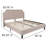 Aluino Arched Button Tufted Upholstered Platform Bed Frame - No Box Spring Required-395099098-395099102