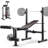 12-in-1 Adjustable Weight Bench with Leg Extension and Leg Curl