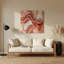 «Lyrical Abstraction 6», art mural en métal rose-1710880471