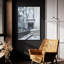  «Piano and Fireplace» par Jadei, impression murale en verre acrylique, 24 po x 36 po-1854853054