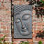 BUDDHA Plaque Portrait 56cm Bronze Effect