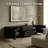 58" Modern Wood TV Stand with Storage, TV Console with 2 Drawers & Cabinet Doors, Entertainment Center with Sculptural Wave Design-1617231323