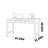 Simple and pure solid oak study desk