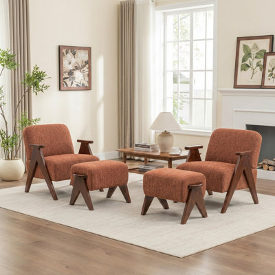 Fauteuil avec repose-pieds Bula