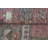 Handmade Turkish Small Rug With Vintage Oushak Design and Floral Pattern For Entryway and Boho Decor