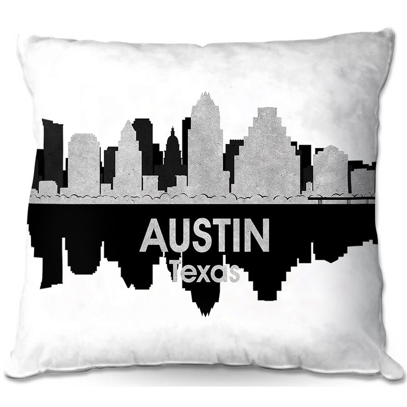 Housse de coussin et insert Austin Texas Square, H 16 po x l 16 po x P 4 po