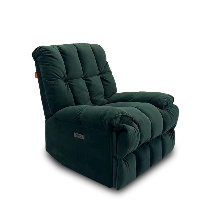 96cm Wide Swivel Standard Recliner, Green