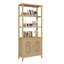 Ghore en rotin brun clair avec 4 portes 2 couches 70,86 po H