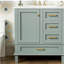 Ensemble de meuble-lavabo moderne avec lavabo 30 po, meuble-lavabo moderne avec porte à fermeture douce et 3 tiroirs (vert)