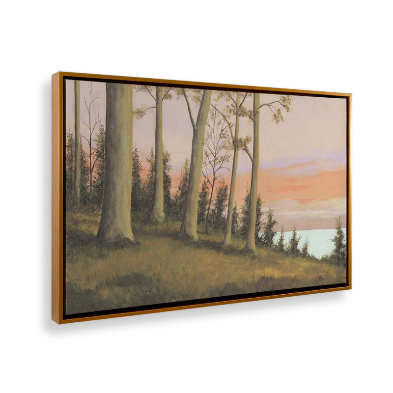 Impression sur toile, "Télécommande Lakeshore II" par Michael Willett, H 30 po x l 40 po, Doré